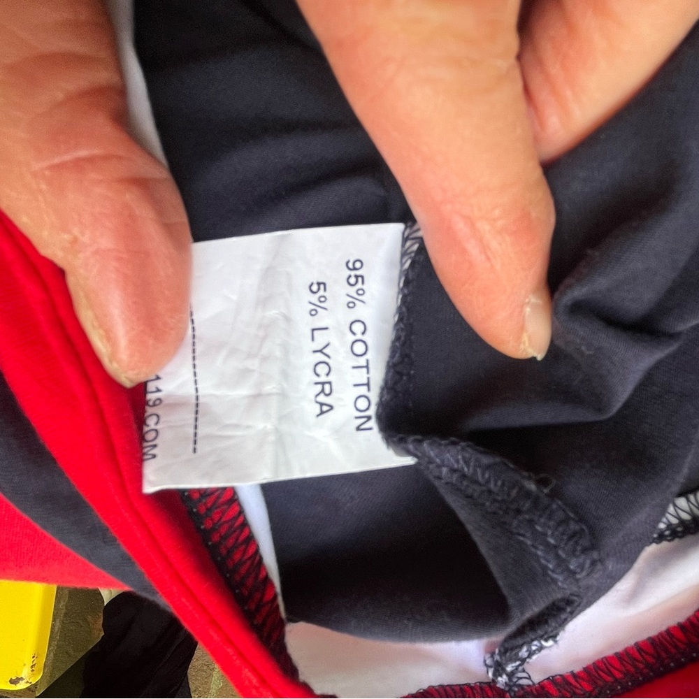 Cute Vavy and Red Women's Teddy Bear Sleep Shirt - Picture 7 of 8